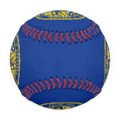 米国ネブラスカ州旗を持つ愛国野球 野球ボール (正面)