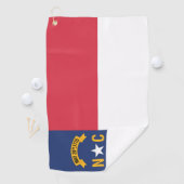 米国ノースカロライナ州の州旗 ゴルフタオル (インサイチュ)