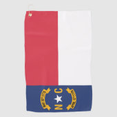 米国ノースカロライナ州の州旗 ゴルフタオル (正面)