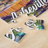 米国ノースカロライナ州アッシュビル ジグソーパズル (側面)