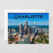 米国ノースカロライナ州シャーロット ポストカード (正面/裏面)
