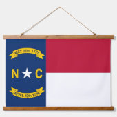 米国ノースカロライナ州旗を持つウォールタペストリー 吊り下げ型タペストリー (正面)