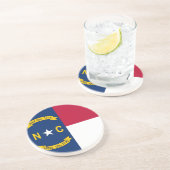 米国ノースカロライナ州旗を持つコースター コースター (側面)