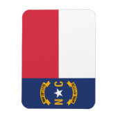 米国ノースカロライナ州旗 マグネット (縦)