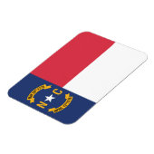 米国ノースカロライナ州旗 マグネット (左側)