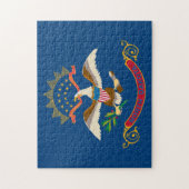 米国ノースダコタ州旗 ジグソーパズル (縦)