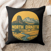 米国ノースダコタ州 クッション (ブランケット)