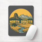 米国ノースダコタ州 マウスパッド (マウス)