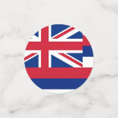 米国ハワイ州旗を持つ表紙吹雪 コンフェッティ (スモール正面)