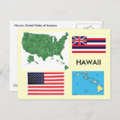 米国ハワイ ポストカード (正面/裏面)