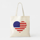 米国ハートフラッグボット トートバッグ (裏面)