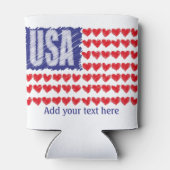 米国ハート州旗 缶クーラー (裏面)