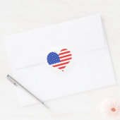 米国ハート ラウンドシール (封筒)