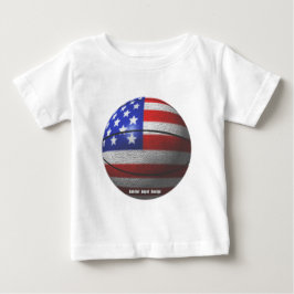 米国バスケットボール ベビーTシャツ