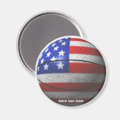 米国バスケットボール マグネット (正面/裏面)