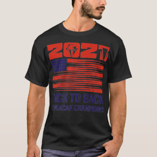 米国バックツーバック2021 Concacaf Champions Premium Tシャツ
