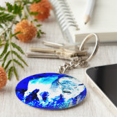 米国バッファローの事後化 キーホルダー (側面)