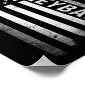 米国バレーボール練習USAフラグ米国女性男性 ポスター (角)