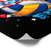 米国バレーボール花火大会7月4日 ポスター (角)