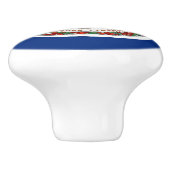 米国バージニア州の旗とセラミックノブのプル州 セラミックノブ (側面)