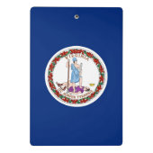 米国バージニア州旗を持つミニクリップボード ミニクリップボード (裏面)