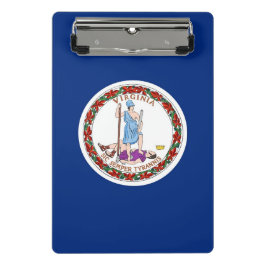 米国バージニア州旗を持つミニクリップボード ミニクリップボード