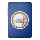 米国バージニア州旗を持つ大型バスマット バスマット (正面縦)