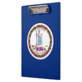 米国バージニア州旗を持つ愛国的なクリップボード クリップボード (左)
