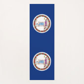 米国バージニア州旗を持つ愛国的なヨガマット ヨガマット (正面)