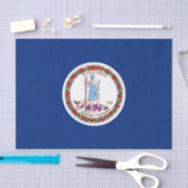 米国バージニア州旗を持つ愛国的ティッシュペーパー 薄葉紙 (クラフト)