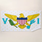 米国バージン諸島のビーチタオル ビーチタオル (正面)