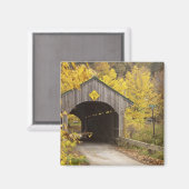 米国バーモント州カバーブリッジ2 マグネット (正面/裏面)