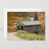 米国バーモント州カバーブリッジ ポストカード (正面/裏面)