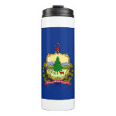 米国バーモント州旗を持つサーマルタンブラー タンブラー (正面)