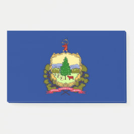 米国バーモント州旗を持つノート ポストイット