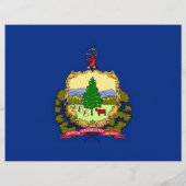 米国バーモント州旗を持つフライヤー チラシ (裏面)