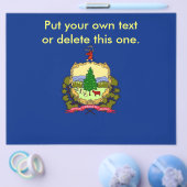 米国バーモント州旗を持つフライヤー チラシ (シングル)