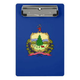 米国バーモント州旗を持つミニクリップボード ミニクリップボード