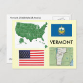 米国バーモント ポストカード (正面/裏面)