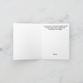 米国パトロール縁どエージェントグリーティングカード（男性） カード (内部)