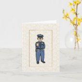 米国パトロール縁どエージェントグリーティングカード（男性） カード (黄色い花)