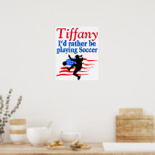 米国パーソナライズされたサッカー選手ポスター ポスター (キッチン)