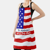 米国パーソナライズされた国旗のエプロン エプロン (インサイチュ)
