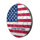 米国パーソナライズされた国旗の星とストライプ ダーツボード (正面右)