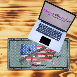 米国パーソナライズされた国旗AR15を侵害してはならない デスクマット