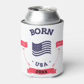 米国パーソナライズされた生まれ愛国的クーラーボックス 缶クーラー (缶正面)
