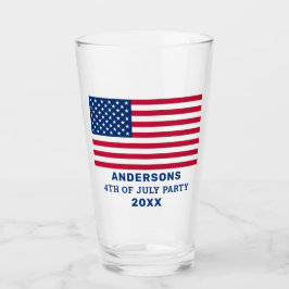 米国パーソナライズされた7月4日パーティー タンブラーグラス