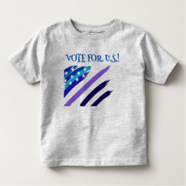 米国パーソナライズされた/米国の選挙投票明るい子ども トドラーTシャツ