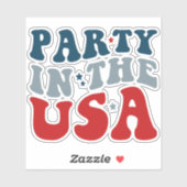 米国パーティー- 7月4日 シール (シート)