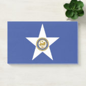 米国ヒューストン州旗を持つノート ポストイット (オフィス)